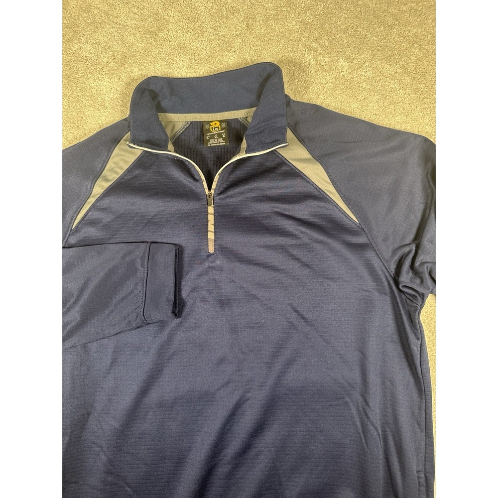 Demarini Mens Long Sleeve 1/4 Zip Pullover Mens Size L Navy Baseball Warm Up